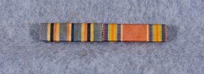 WWII Army Ribbon Bar 2 Place Pacific