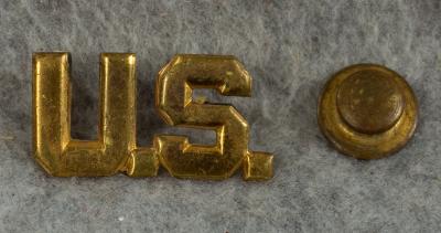 WWII US Officer Collar Insignia Pin