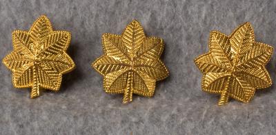 WWII Era Majors Rank Pin Set of 3 German Made