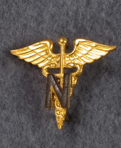 WWII Medical Officer Nurse Collar Insignia