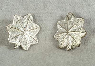 WWII Lt. Colonel Rank Insignia Pins Pair