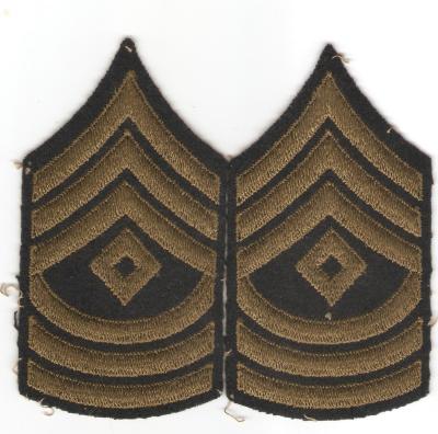 WWII 1st Sergeant Rank Patches