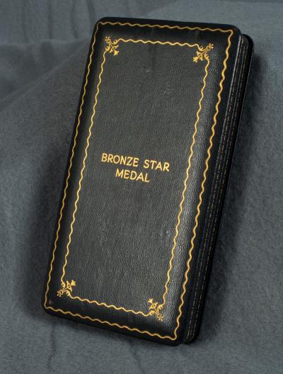 WWII Bronze Star Medal Coffin Cased