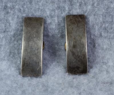 WWII 1st Lieutenant Insignia Pair Screwback Meyer