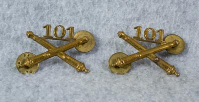 WWII 101st Field Artillery Officer's Insignia Pins