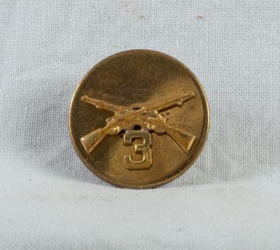 WWII 3rd Infantry Regiment Collar Insignia 