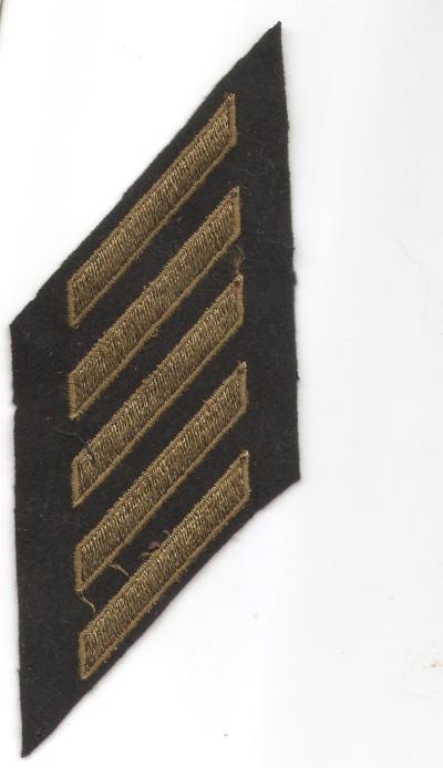 WWII Army Service Stripes Row of 5