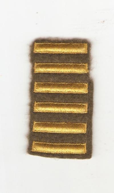 WWII Overseas Service Stripes Six