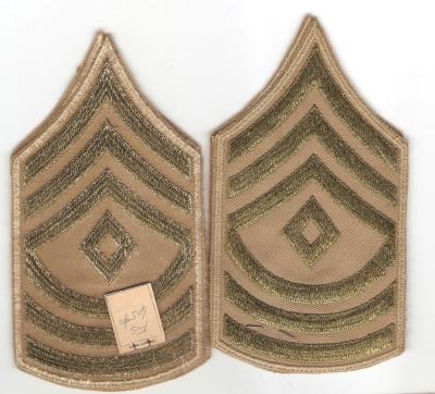 WWII Army 1st Sergeant Rank New Old Stock 