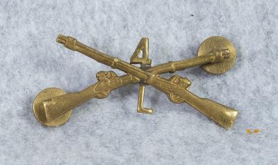 WWII 4th Infantry Regiment L Company Officer's Pin
