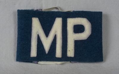 WWII US Army MP Armband Brassard 