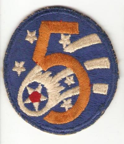 WWII 5th USAAF Patch