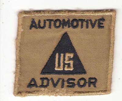 WWII Civilian Automotive Advisor Patch