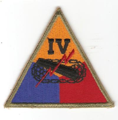 WWII Patch 4th Armored Corps