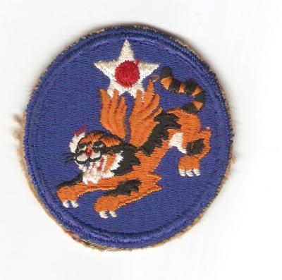 WWII 14th Flying Tigers AAF Patch