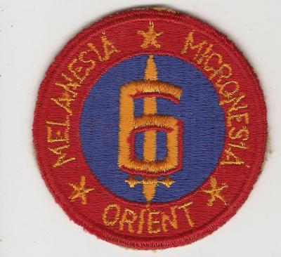 WWII USMC 6th Marine Division Patch