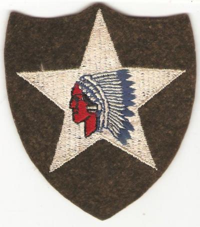 Overlooked Military Surplus -- WWII 2nd Infantry Division Patch Felt