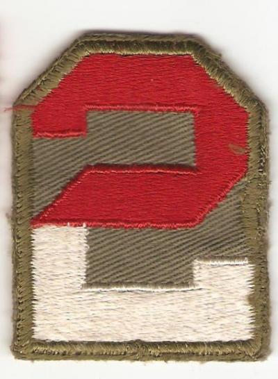 WWII 2nd Army Twill Patch