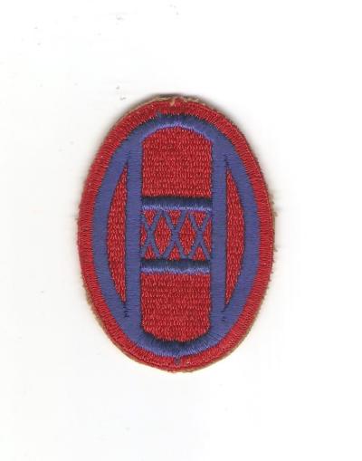 WWII 30th Infantry Division Patch Red Border