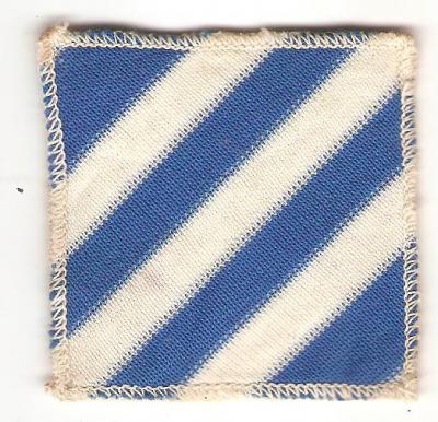 SOLD Archive Area-- WWII Patch 3rd Infantry Division Theater Made