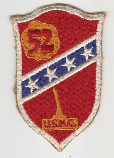 Patch Marine Corps 52nd Defense Battalion USMC