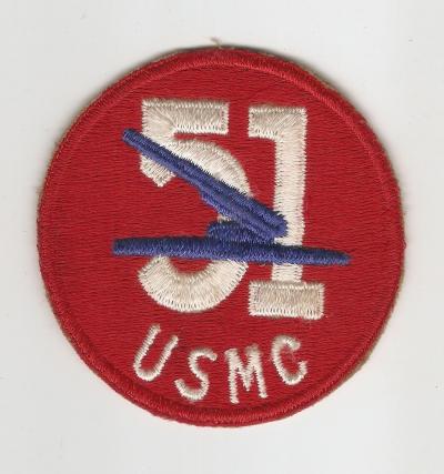 WWII USMC 51st Marine Defense Battalion Patch
