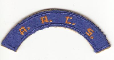WWII AACS Patch Tab Airways Communications Service