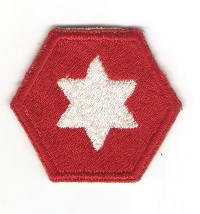 WWII 6th Army Patch Old Style