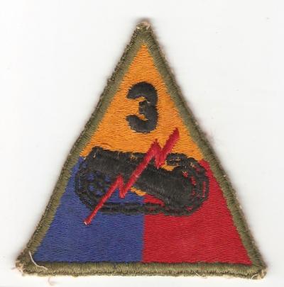 WWII 3rd Armored Division Patch