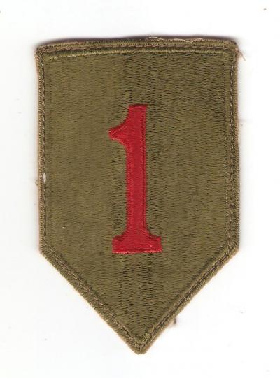 WWII 1st Infantry Division Patch