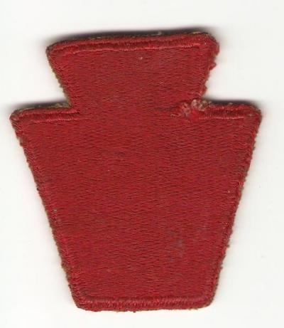 WWII 28th Division Green Back Patch