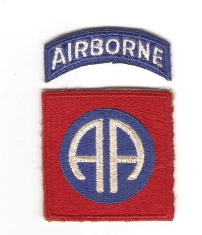 WWII 82nd Airborne Division Patch & Tab