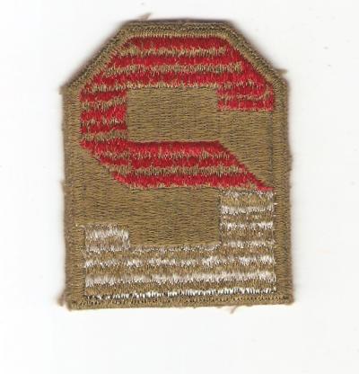 WWII 2nd Army Green Back Patch