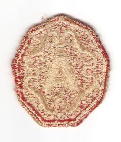 WWII 9th Army Patch White Back