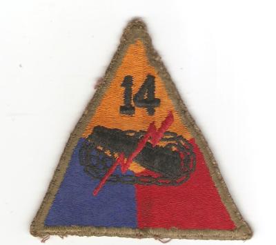 WWII 14th Armored Division Patch