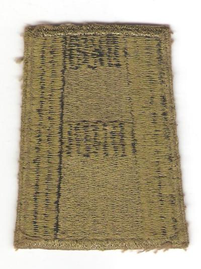 WWII 1st Army Green Back Patch