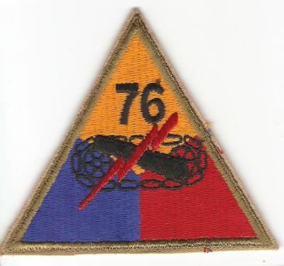 WWII 76th Armored Tank Battalion Patch