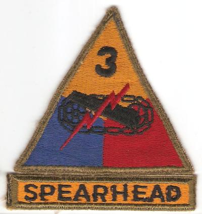 WWII 3rd Armored Division Patch