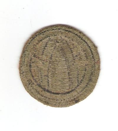 WWII 89th Infantry Division Patch Green Back