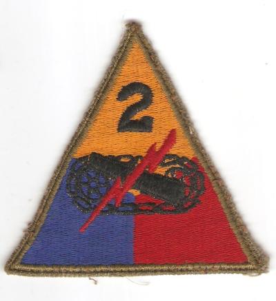 WWII 2nd Armored Division Patch