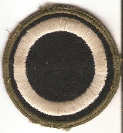 WWII 1st Corps Patch OD Edge