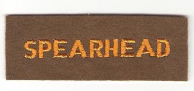 WWII 3rd Armored Spearhead Patch Tab