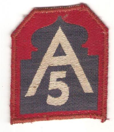 WWII 5th Army Italian Theater Made Patch