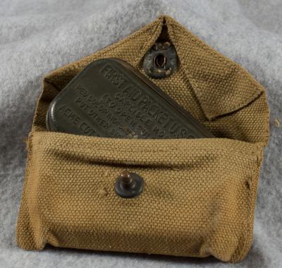 SOLD Archive Area-- WWII Carlisle Bandage and Pouch 1941