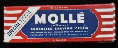 WWII era Molle Shaving Cream in Box