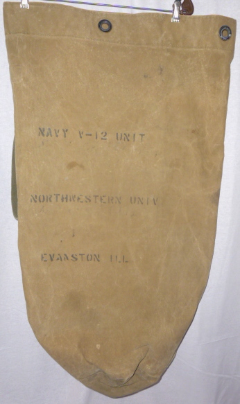 WWII USN Duffle Bag Navy V-12 Program