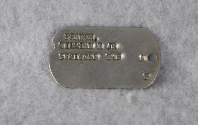 WWII Army Dog Tag William Frazer T45