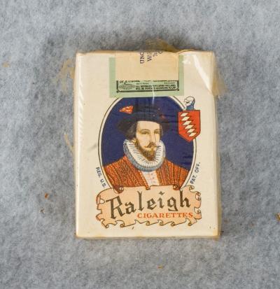 WWII Raleigh Cigarettes Pack War Bonds