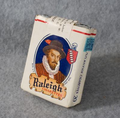 SOLD Archive Area-- WWII Raleigh Cigarette Complimentry Pack
