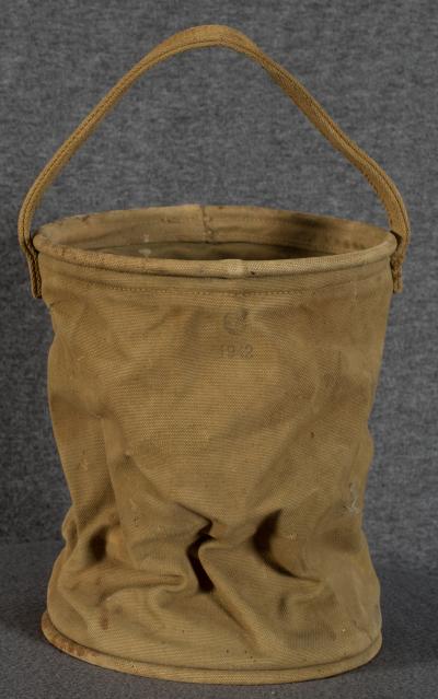 WWII Collapsible Canvas Water Bucket